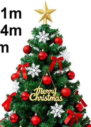 Set di alberi di Natale fai-da-te 2.1/2.4/3m Grande decorazione per albero di Natale Decorazioni per la casa Festa Ornamento per le vacanze Albero di Natale rosso Dropship