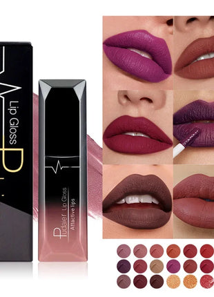 Super Matte Velvet Liquid Lipstick - 21 Colors Christmas Lip Makeup Long Lasting 18 Color Selection Lipgloss Lip Cream - Riparo82