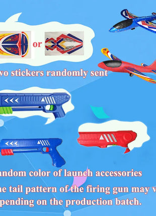 Bambini 24/34 cm Schiuma Aereo Lanciatore Giocattolo da esterno per Ragazzi Sport Catapulta Gioco Bambini Ragazza Compleanno Regali di Natale - riparo82