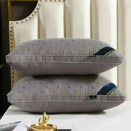Hotel Pillows Bedroom Beds Sleep Cervical Pillows Middle-High Thickened Pillow Core Machine Washable and Sleep Aid Body Pillow