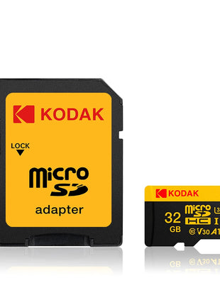 KODAK Scheda di memoria Micro SD 64 GB TF Flash 32 GB Class10 Schede SD 128 GB 256 GB 512 GB U3 V30 A1 Scheda di archiviazione per telecamera per auto PC Telefono