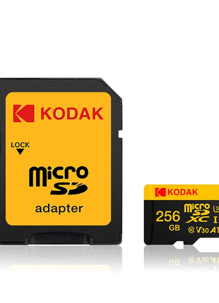 KODAK Scheda di memoria Micro SD 64 GB TF Flash 32 GB Class10 Schede SD 128 GB 256 GB 512 GB U3 V30 A1 Scheda di archiviazione per telecamera per auto PC Telefono