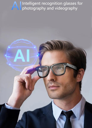 Xiaomi AI Smart Glasses with Camera Sunglasses Mini Camera Video Recorder Wireless Bluetooth Call Anti-blue Glasses for Man Wome - Riparo82