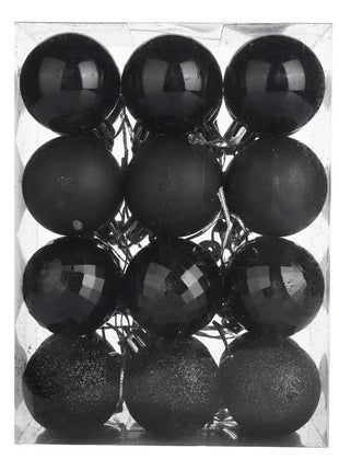 24 pezzi 4 cm albero di Natale palline di Natale decorazioni palline ornamento di nozze per feste - riparo82