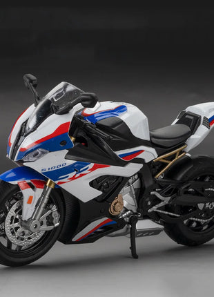 1:12 S1000RR Modello Moto Kawazaki NINJA H2R Giocattoli Pressofuso Suono Luce Assorbimento Degli Urti Simulazione Moto Ragazzo Regalo - riparo82