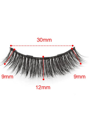 1 Pair Magnetic Eyelashes Wispy 3D Mink Lashes Natural Long Faux Cilios Eyelash Extension Handmade False Eyelashes Makeup Tools