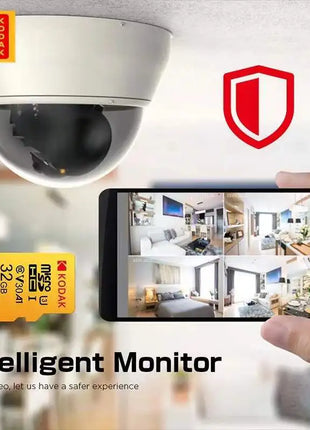 Scheda MicroSD originale KODAK 64GB 32GB Scheda di memoria Memori C10 TF Micro SD SDXC 128GB 256GB 512GB U3 V30 4K per fotocamera drone telefono