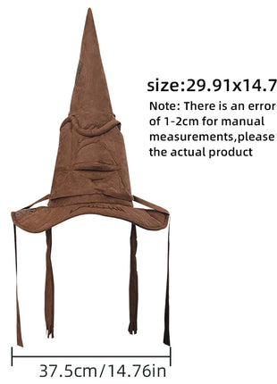 Anime Movies Witch Wizard Hat Potters Sorting Hat Leather Halloween Party Props Dress Up Hat Men Cosplay Costume Accessories - Riparo82