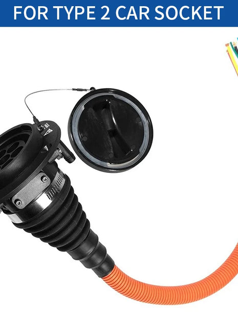 EVSE IEC62196 Type 2 Ev Type2 Socket 1P 3P 16A 32A 63A 80A Electric Car Charging Socket  50Cm Cord Electric Car 4 Passengers - Riparo82