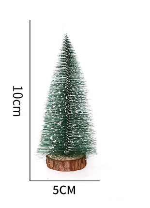 Mini alberi di Natale Dimensioni diverse Mestiere Base in legno artificiale Mini albero di Natale Natale Festa a casa Decorazione di Capodanno 2025