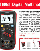 UNI-T UT60S UT60BT True RMS Digital Smart Multimeter 1000V AC DC Voltage Tester Ammeter Electrical Multi Meter - Riparo82