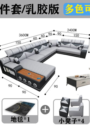 Divani da soggiorno di design nordico Divano da pavimento in pelle Divani replica reclinabili Decorazioni rilassanti Balcone Muebles Mobili per hotel