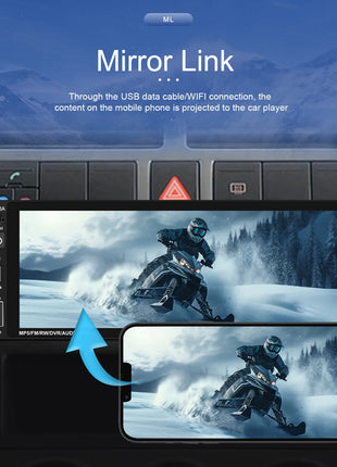 Podofo IPS 6.86''1Din Wireless Carplay Android Auto Car Radio Multimedia Video MP5 Player TouchScreen Universal Autoradio Stereo - Riparo82