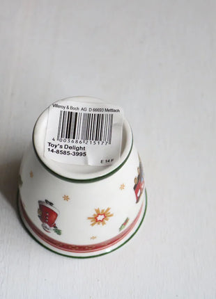 Tesoro tedesco Porcellana dura Giocattolo natalizio Joy Piatto piano multi-angolo Tazza di Natale Piattino Ciotola Candeliere - riparo82