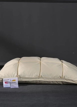 Soft Pillows White Goose Down Feather Pillows for Sleeping Neck Protection Bed Pillows with 100% Cotton Cover - Riparo82