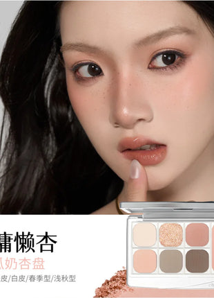 Qianyan Cheeryep Eyeshadow Palette Blush Multi-purpose Matte Satin Shimmer Face Makeup Cosmetics - Riparo82