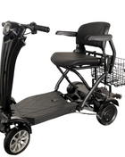 Scooter Mobilità Elettrico 4 Ruote 500W 36V - Pieghevole Anziani Batteria Rimovibile - riparo82