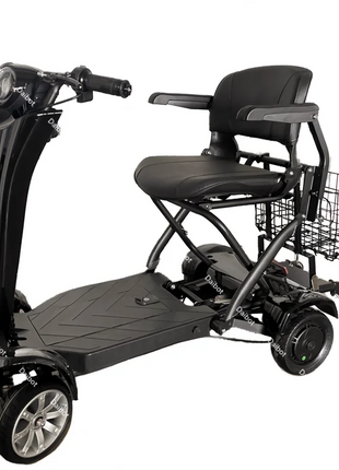 4 Wheel Automatic Foldable Electric Scooter For Adults With Seat 500W 36V Mobility Scooters For Seniors Removable Battery - Riparo82
