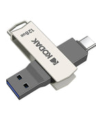Kodak Type C Pendrive USB 3.2 Chiavetta USB in metallo 128 GB 64 GB 32 GB 256 GB HDD 2 in 1 U-disk per chiavi Smartphone Laptop Desktop