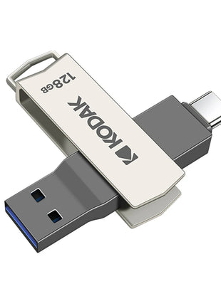 Kodak Type C Pendrive USB 3.2 Chiavetta USB in metallo 128 GB 64 GB 32 GB 256 GB HDD 2 in 1 U-disk per chiavi Smartphone Laptop Desktop
