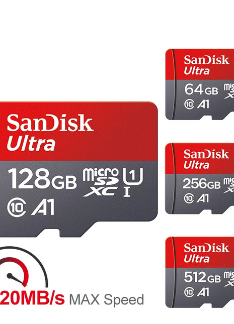 Ultra microsd 128 GB 32 GB 64 GB 256 GB 512 GB A1 Scheda Micro SD SD TF Scheda Flash Scheda di Memoria Classe 10 per il Telefono