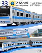 TAKARA TOMY Pule Road Metro bus treno elettrico giocattolo, modello di auto di simulazione in miniatura con albero di compressione in lega, decorazione per adulti - riparo82