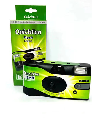 Fujifilm Fotocamera a pellicola usa e getta monouso Fujifilm Quick Snap/Fujifilm Quick Fun/Fujifilm ACE 400 con Flash 27 esposizioni fotografiche