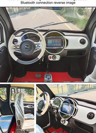 Export Eco car 4-wheel pure electric car 60v105Ah 1000w adult two-wheel drive 5-seat low-speed mini electric battery car - Riparo82