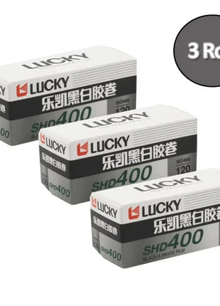 1/3/5/10 Rotoli LUCKY SHD 400 120mm ISO 400 Pellicola Pellicola Negativa in bianco e nero per Kodak 120 Film Camera Fujifilm Camera