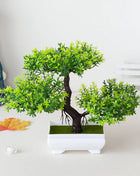Artificial Plants Decoration Potted Bonsai Small Tree Pot Fake Plant Potted zen garden Ornaments Table Home Room Decoration