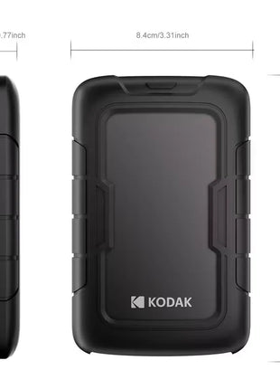 KODAK P110 Disco rigido da 2,5" PHDD 2TB/500GB/1TB Viene fornito con una custodia protettiva in silicone spesso HDD USB3.0 compatibile con PS5 PS4