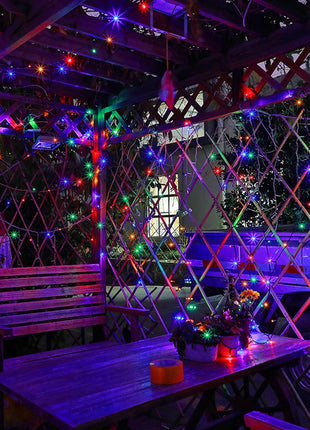 20M/Rotolo 200LED Esterno LED String Fata Luce Impermeabile Cavo Nero Spina UE Ghirlanda Lampada Natale Patio Decorazione del Giardino illuminazione - riparo82