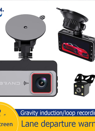 Dash Cam Car DVR HD 1080P Night Vision Dual Lens Front and Rear Camera Reversing Image Car Charge Driving Recorder Black Box - Riparo82