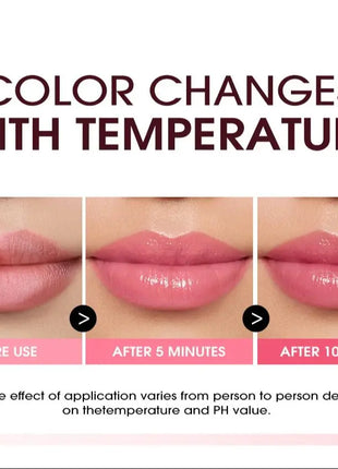 Natural Moisturizing lipstick Moisturizes and softens the water feeling, transparent and nude, easy to apply lip oil - Riparo82