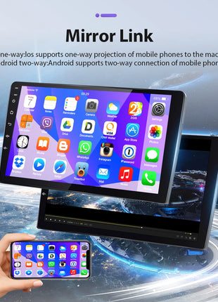 Podofo 6+128G Android 2Din Autoradio for Audi A3 2008-2012 Wireless CarPlay 9" IPS Screen Car Radio GPS Navigation Stereo Wifi - Riparo82