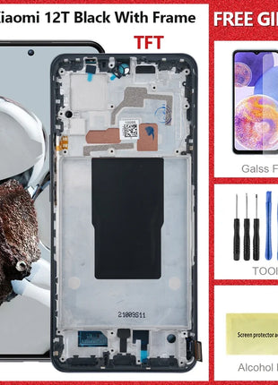 Testato al 100% 6.67 ''LCD Per Xiaomi 12T Display LCD Touch Screen Digitizer Per Xiaomi 12T 22071212AG Sostituzione Dello Schermo LCD - riparo82