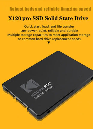 Kodak X120 PRO SSD Drive HDD 2.5 Disco rigido SSD 120GB 1TB 512GB 128GB 256GB HD SATA Disco rigido interno per computer portatile
