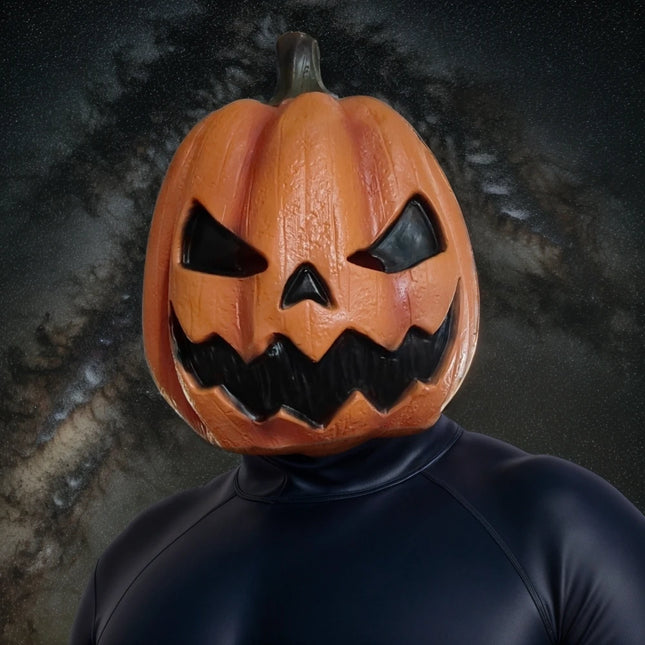 Pumpkin Head Mask for Halloween Scary Pumpkin Mask for Adult Jack Lantern Mask Pumpkin Head Costume