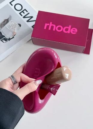 2025 INS Rhode Charm Woman Cosmetic Mirror Lipstick Blush Lip Gloss Portable Skin-friendly Soft Silicone Storage Bag Gifts Cover - Riparo82