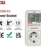 UNI-T UT230B-EU  Wattmeter Voltage Current Cost Frequency Power Meter LCD Energy Consumption  Monitor - Riparo82