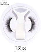 1 Pair Magnetic False Eyelashes Handmade 3D Natural False Eyelashes Reusable Magnetic Eyelashes Tweezers Set Makeup Tools - Riparo82