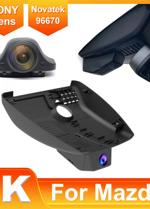 Dash Cam 4K Have a sunroof for Mazda CX-5 CX-3 CX-8 (2017-2024),Wireless WiFi OEM Car DVR Camera,Dashcam fit Left-Hand Drive - Riparo82