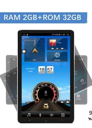 Universal 2 Din Tesla Autoradio 2 din Android 14 Rotatable screen Car Stereo Car Radio GPS Navi Car Multimedia Player 10.1 in - Riparo82