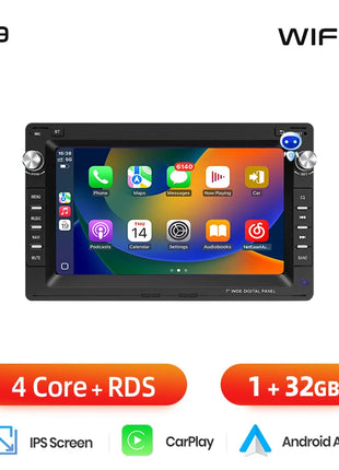 AWESAFE Carplay android Auto Radio for VW Golf 4 Passat POLO Transport T5 Multivan Seat Jetta Car Intelligent Systems Autoradio - Riparo82