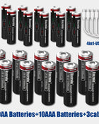 Batterie ricaricabili AA12000mAh AAA 8000mAh ad alta capacità Batterie ricaricabili AA agli ioni di litio Batteria AAA con cavo USB-C - riparo82