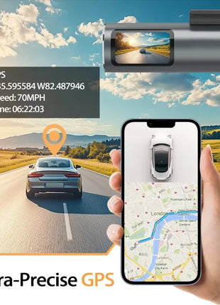 Dash Cam 4K WiFi GPS Dash Camera for Cars Mini Front Car DVR 24H Parking Mode G-Sensor Car Driving Video Recorder Loop Recording - Riparo82
