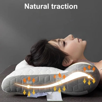 Orthopedic Deep Sleep Pillow Elastic Memory Foam Sleeping Cervical Neck Pillow Pain Relief Slow Rebound Bed Pillow