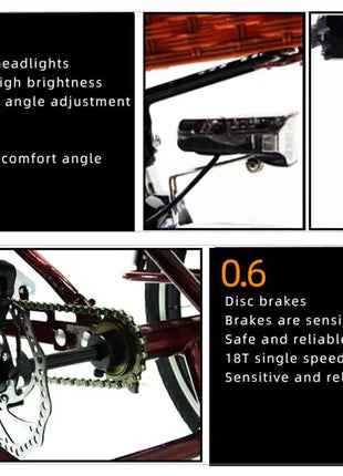 3 Wheel Electric Tricycle Cargo Bike 20 Inch 350w 48v Family Electric Wheel For Bicycle For Women Man Adult With Pull Basket - Riparo82