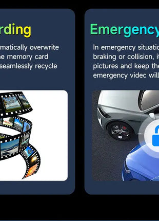 10.26" Carplay Screen Rearview Mirror Dash Cam Android Auto 4K 3840*2160P WIFI BT GPS Navigation Video Recorder Car DVR Camera - Riparo82