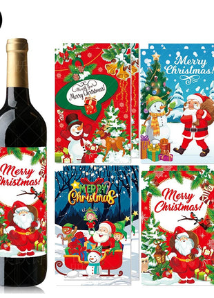 Stoviglie usa e getta a tema natalizio Piatti di carta rosso verde Tazze Tovaglioli Tovaglia Forniture per decorazioni per feste di buon Natale - riparo82